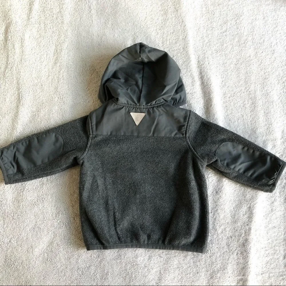 Osh Kosh Gray Hooded Fleece Zip Jacket